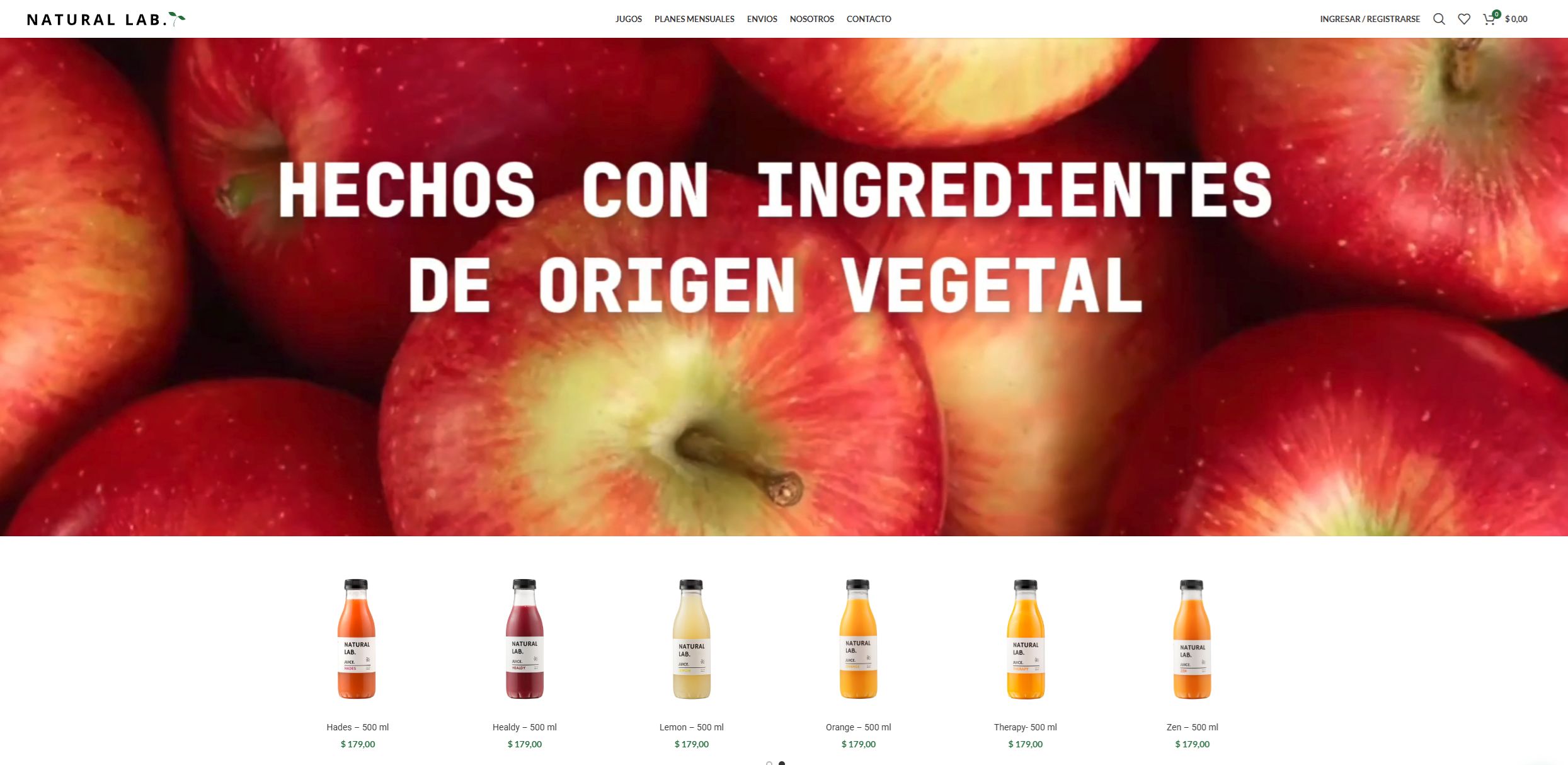 Natural Lab Ecommerce
